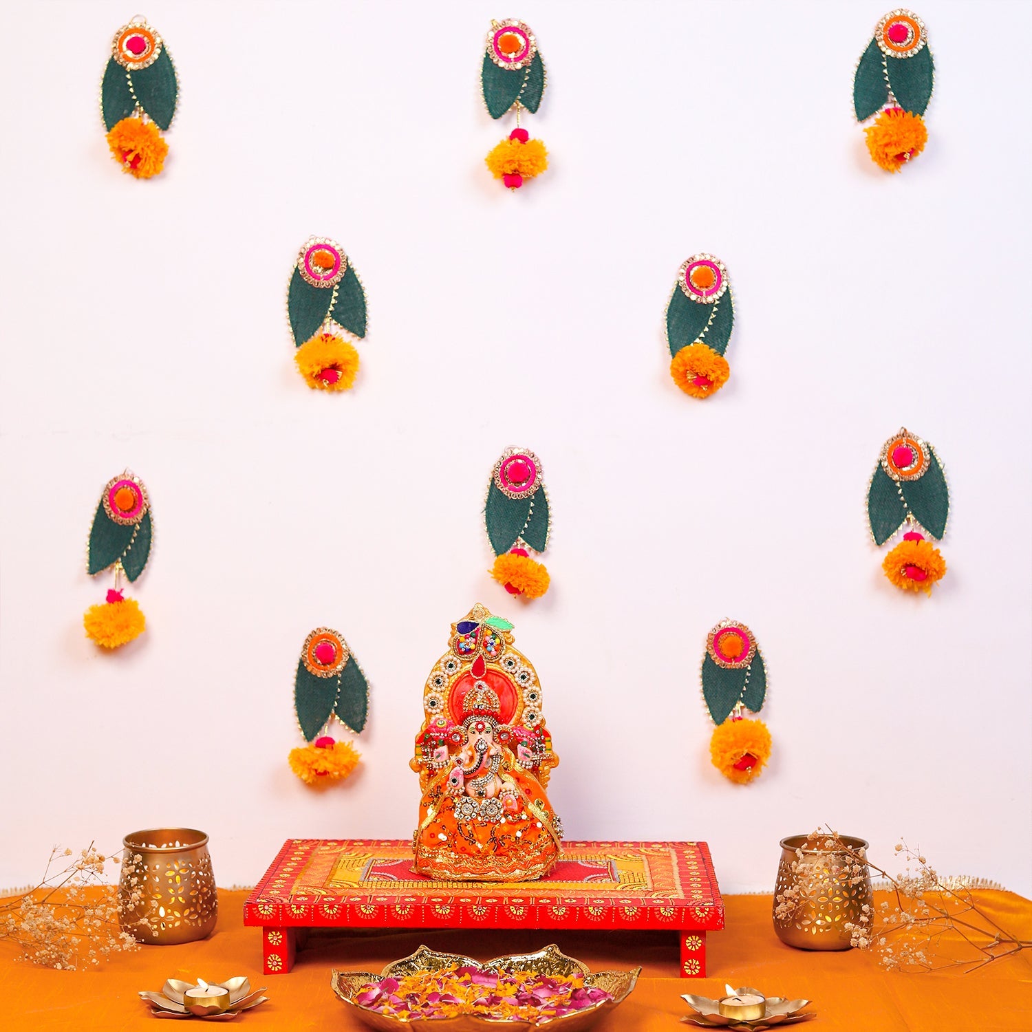 B2B Pooja Backdrop Decor