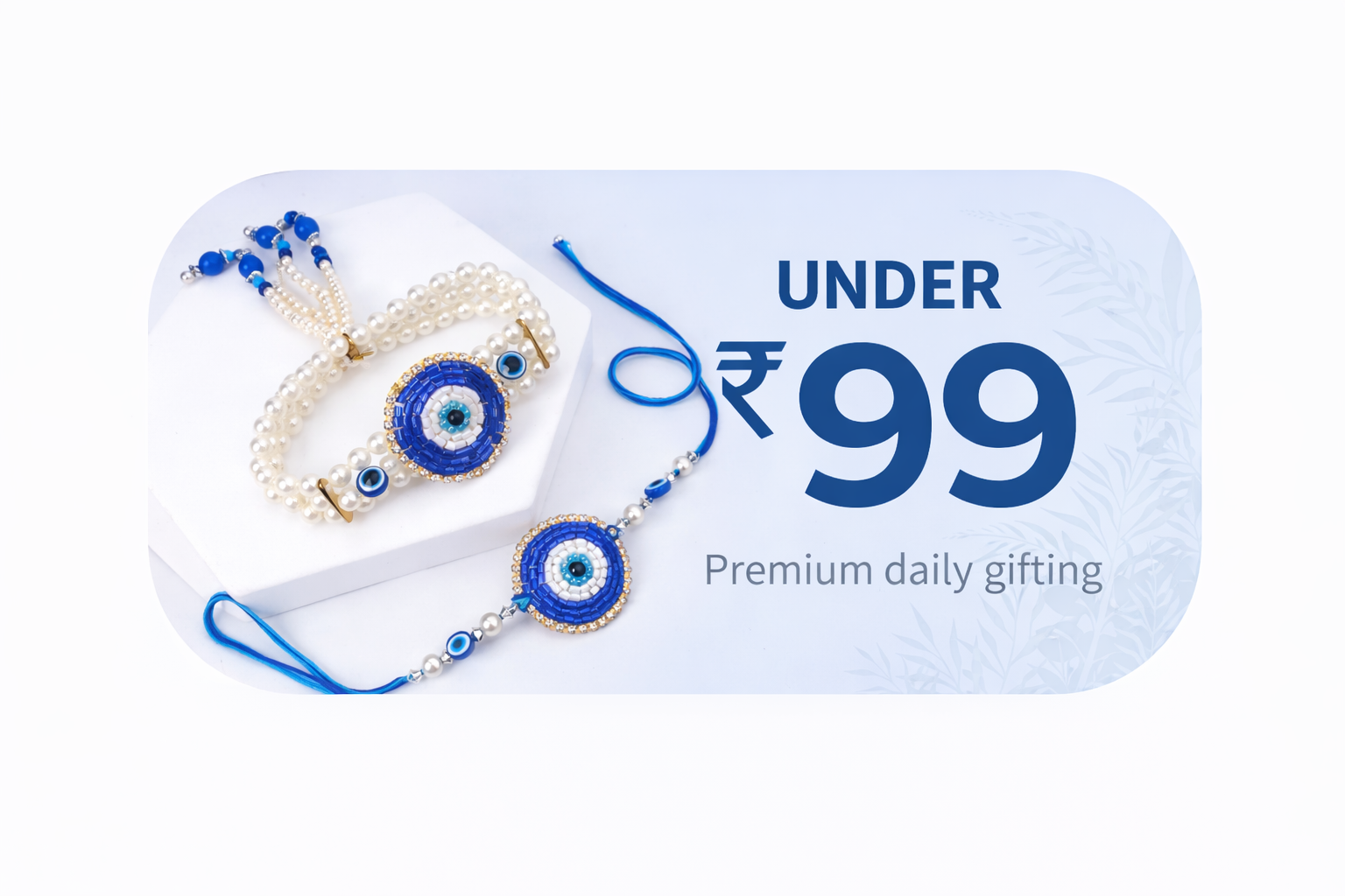 Rakhis Under ₹99 Balanced design & margin