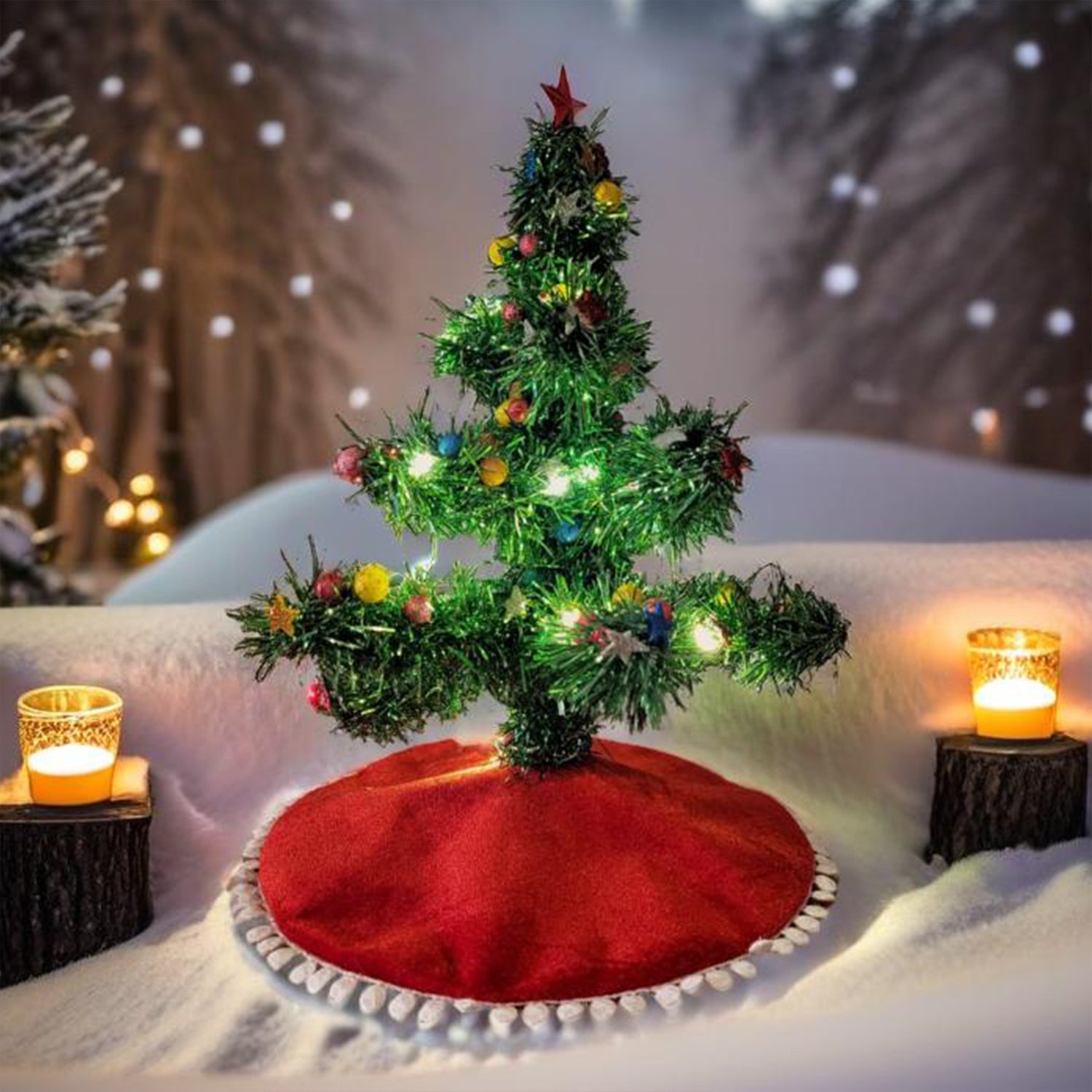 Premium Mini LED Christmas Tree with Lights