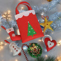 Premium Christmas Felt Gift Bag with Tree Design