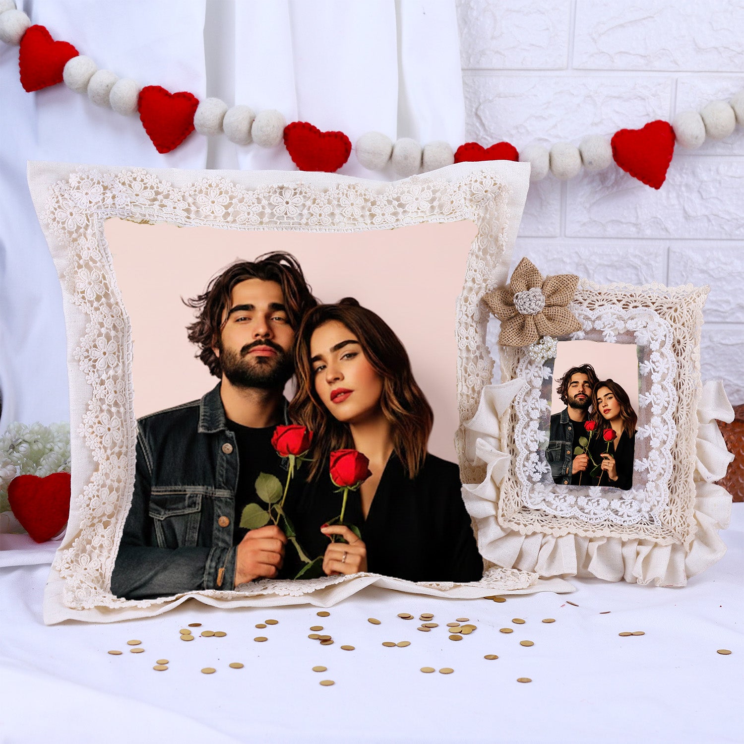 Personalized Love Frills Valentine Combo