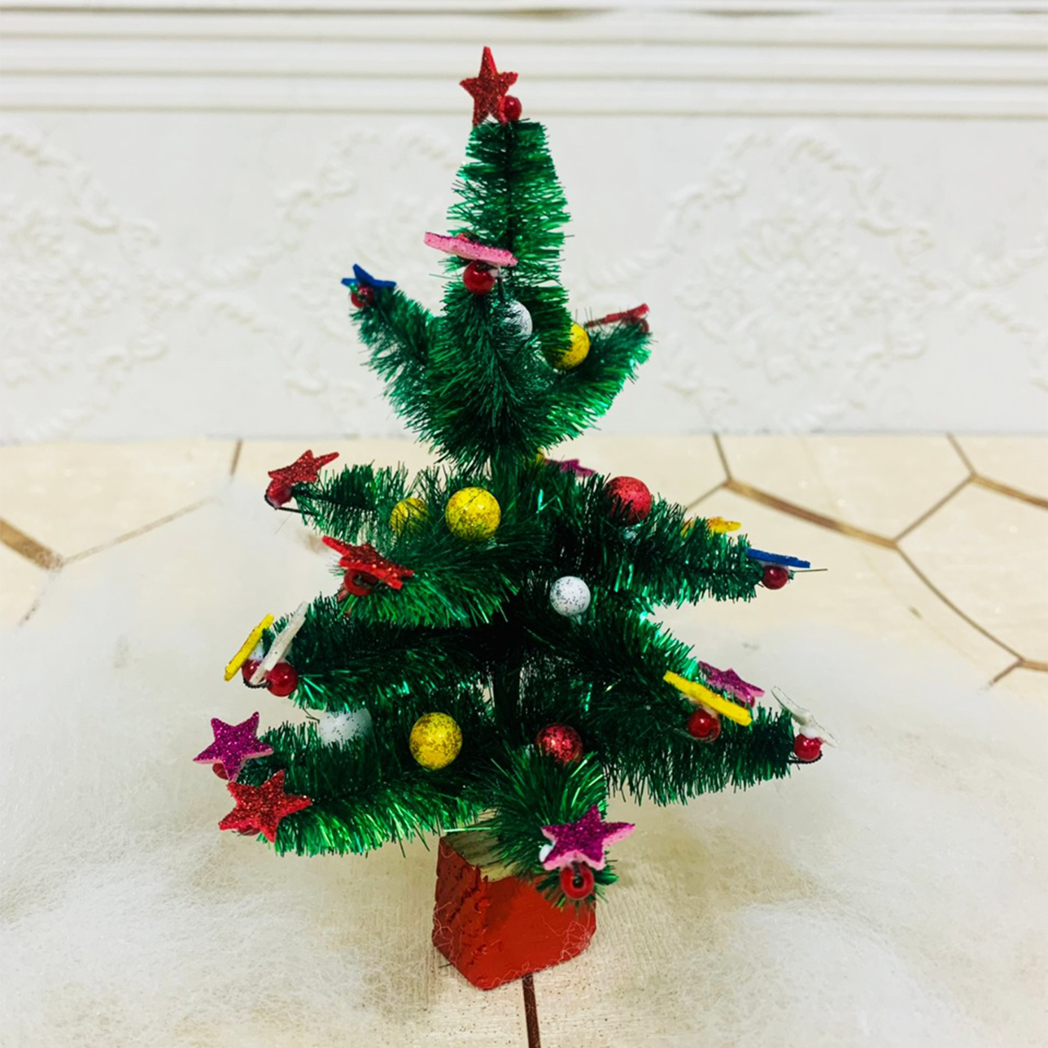 Premium Small Artificial Christmas Tree with Decorations