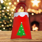 Premium Christmas Felt Gift Bag with Tree Design