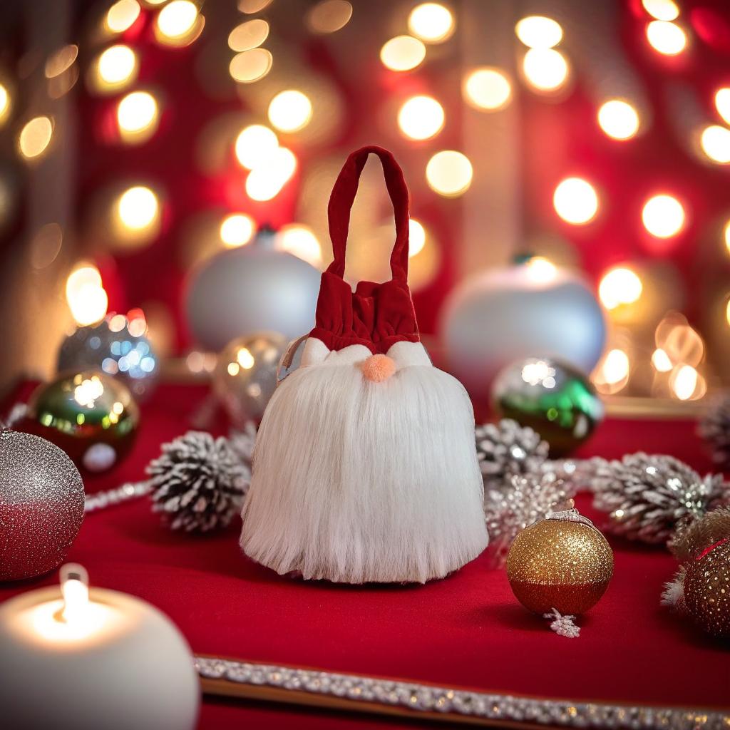 Premium Christmas Gnome Potli Bag