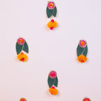 Divine Floral Mandir Backdrop – Handcrafted Ethnic Wall Decor & Pooja Room Background Set