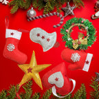 Premium Christmas Felt Gift Bag with Tree Design