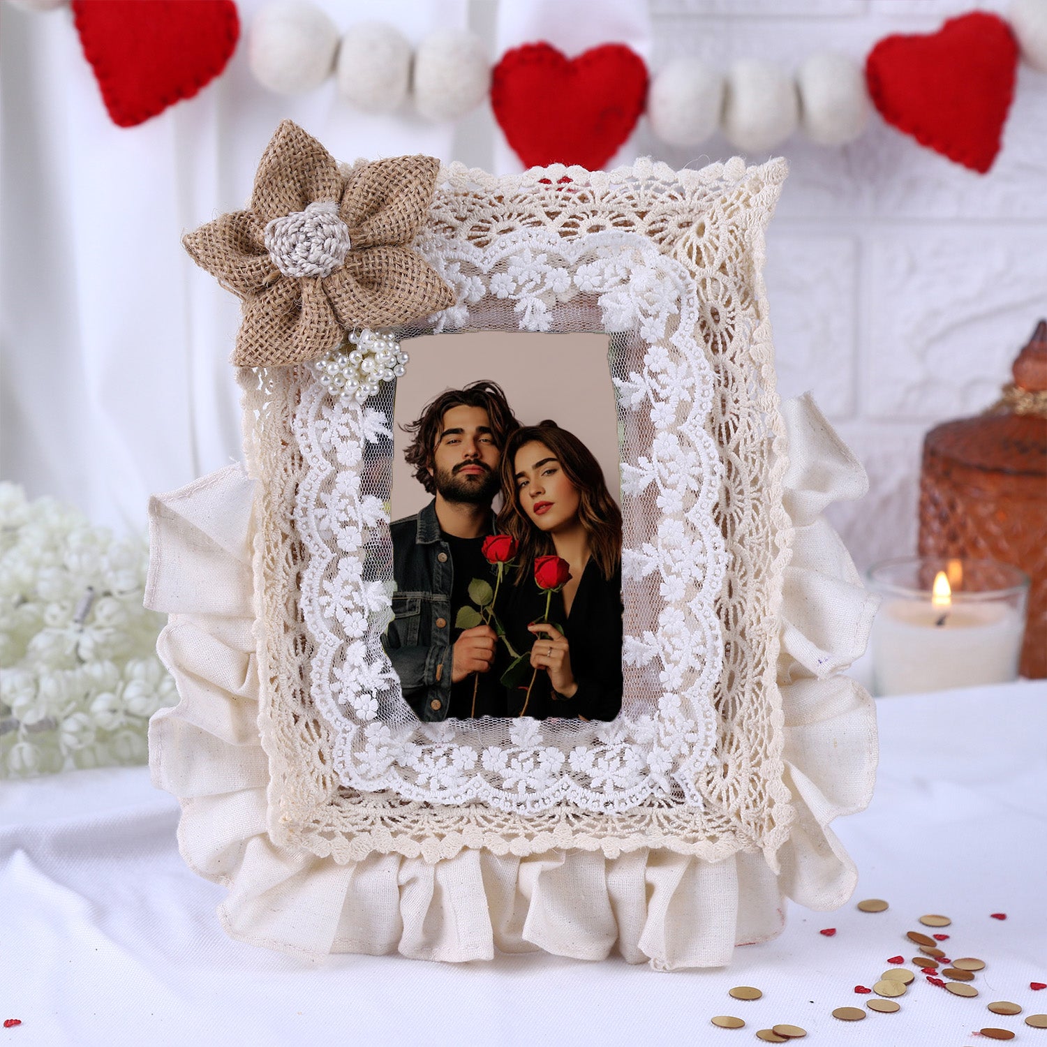 Personalized Love Frills Valentine Combo