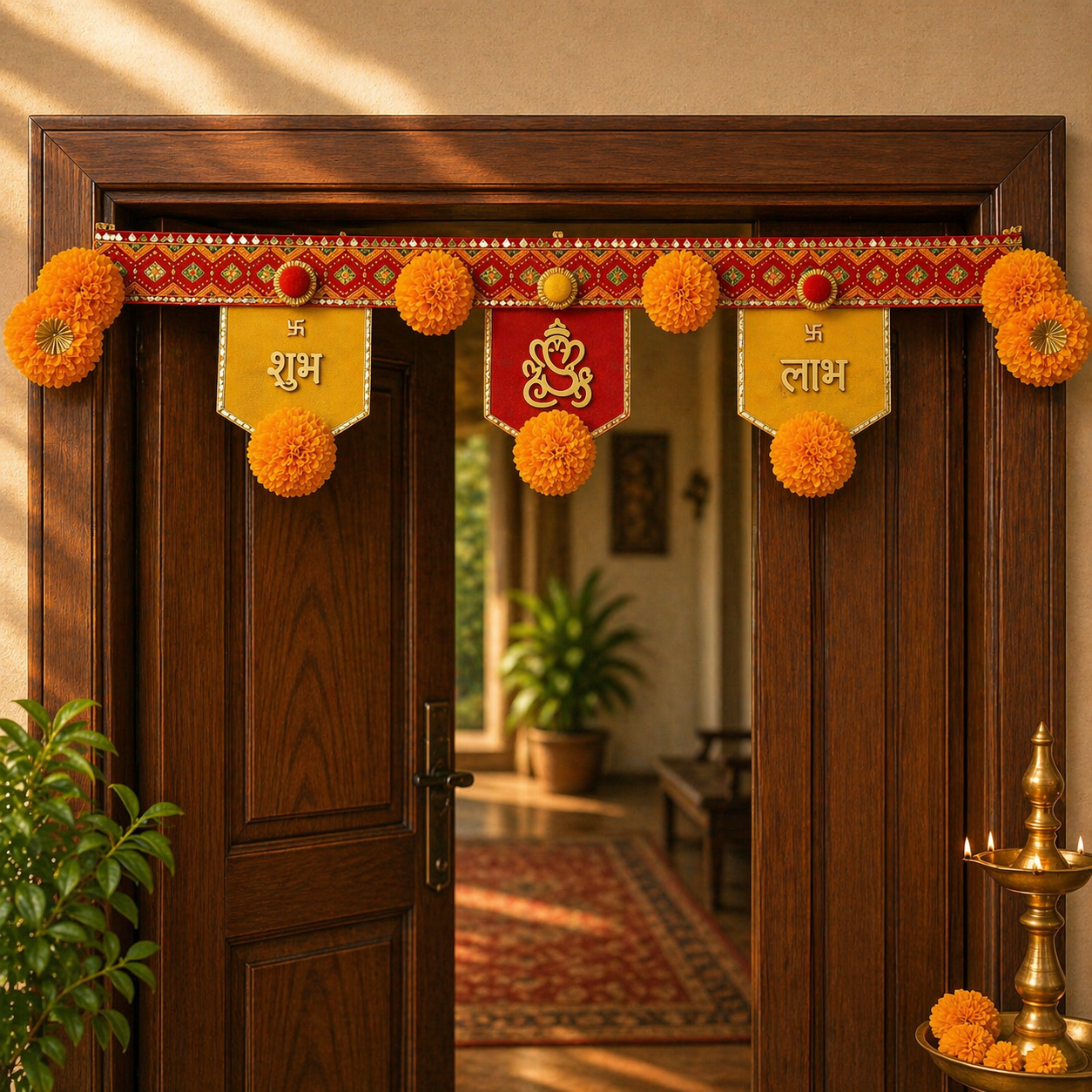 Traditional Ganesh Shubh Labh Bandhanwar