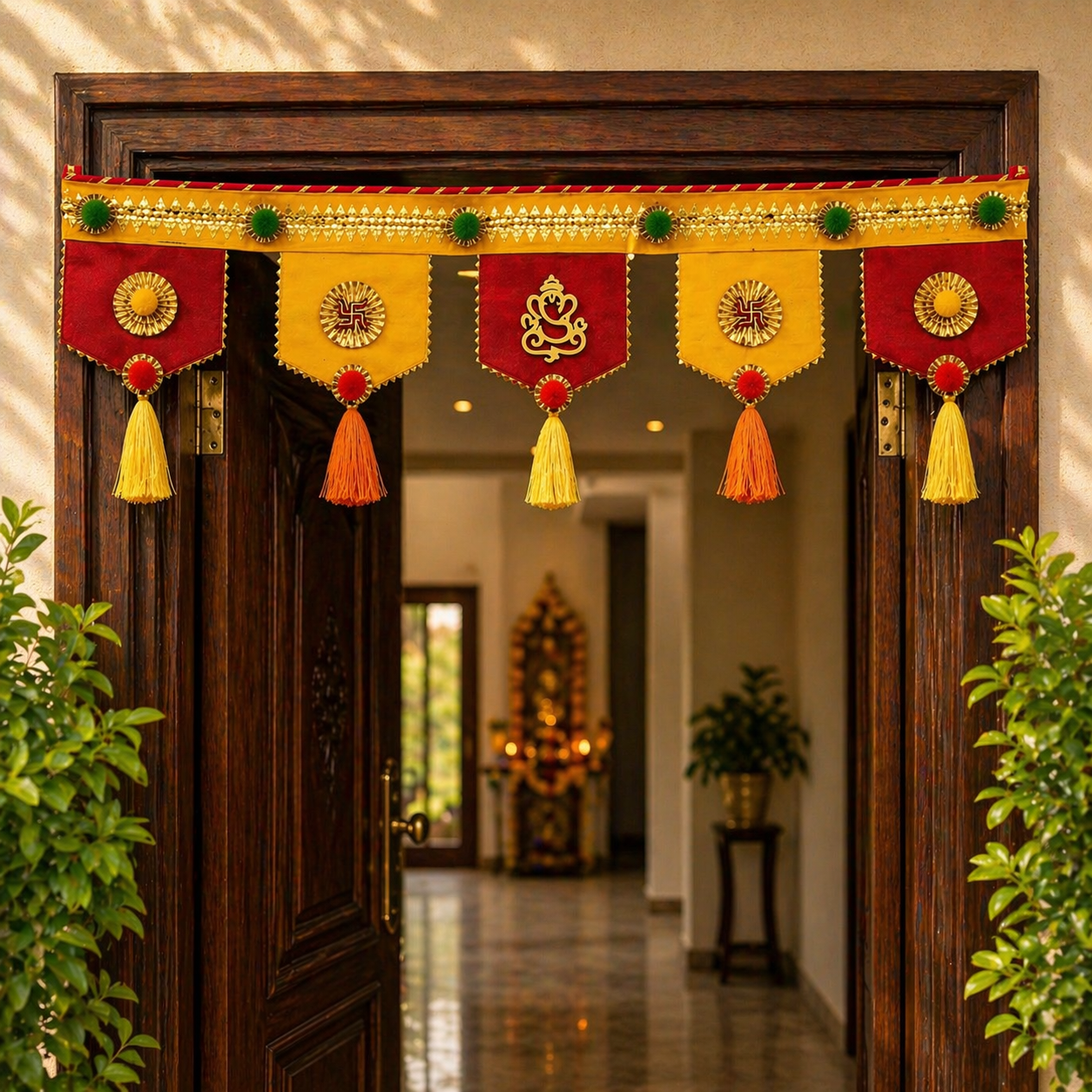 Elegant Ganesh Tassel Bandhanwar