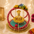 Floral Jhula Laddu Gopal Singhasan