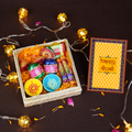 Eco-Friendly Diwali Cracker Chocolate Gift Box – Handcrafted Chocolate Patakas (Anar, Chakri, Sutli Bomb, Ladi, Laxmi Bomb) with Terracotta Diyas and Greeting Card