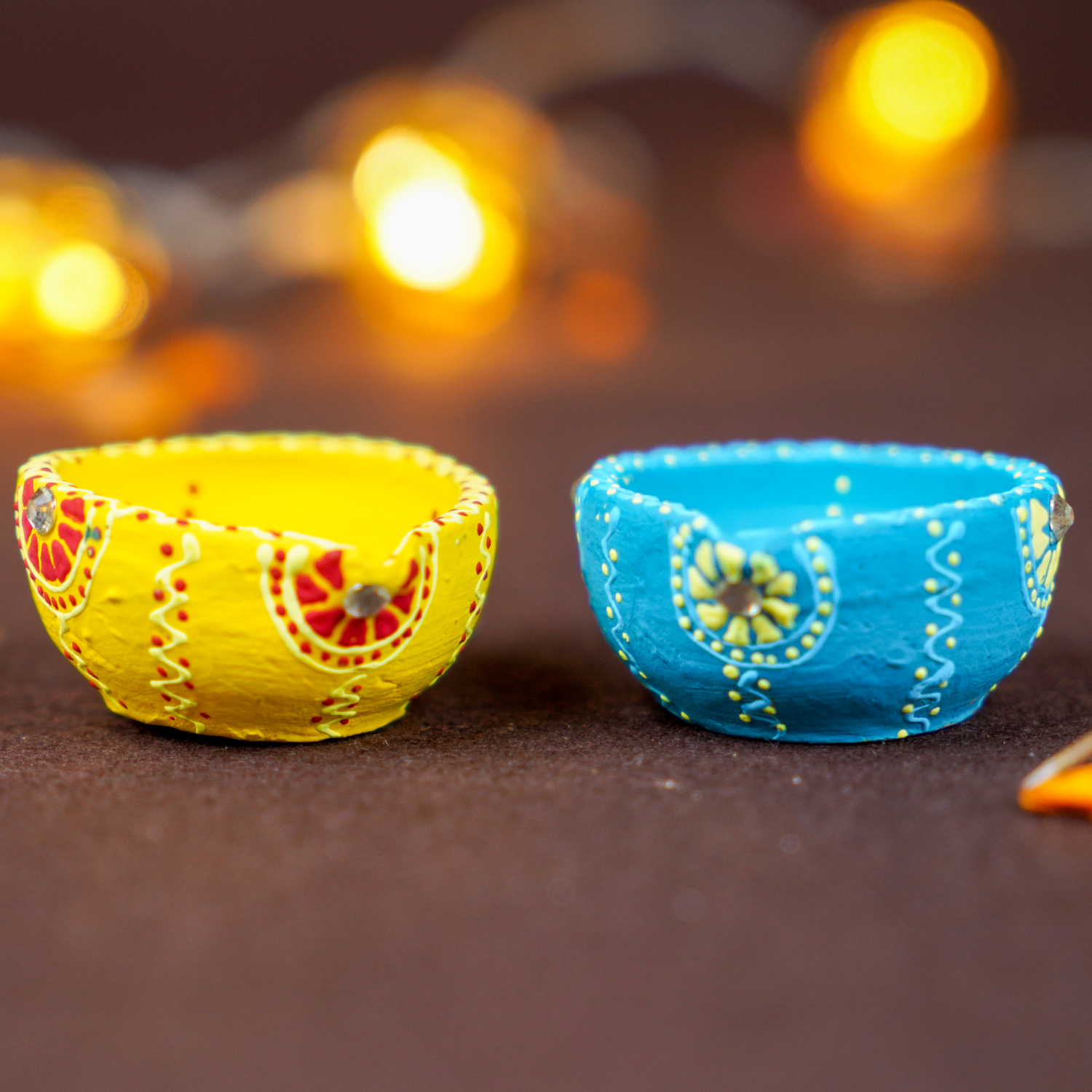 Eco-Friendly Diwali Cracker Chocolate Gift Box – Handcrafted Chocolate Patakas (Anar, Chakri, Sutli Bomb, Ladi, Laxmi Bomb) with Terracotta Diyas and Greeting Card