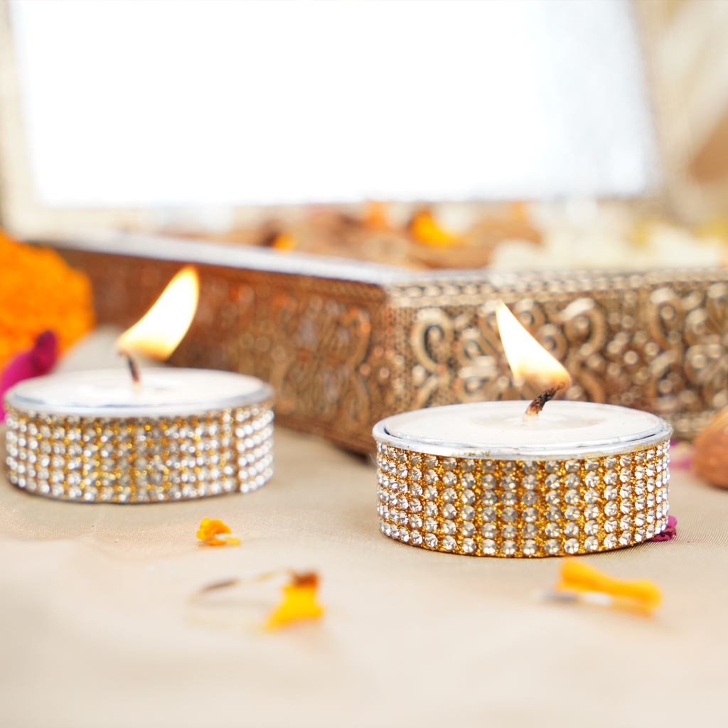 Royal Diwali Dry Fruit Gift Box – Antique Golden Carved Box with Pistachios, Almonds, Cashews, Raisins, Ganesha Idol, and Traditional Greeting Scroll