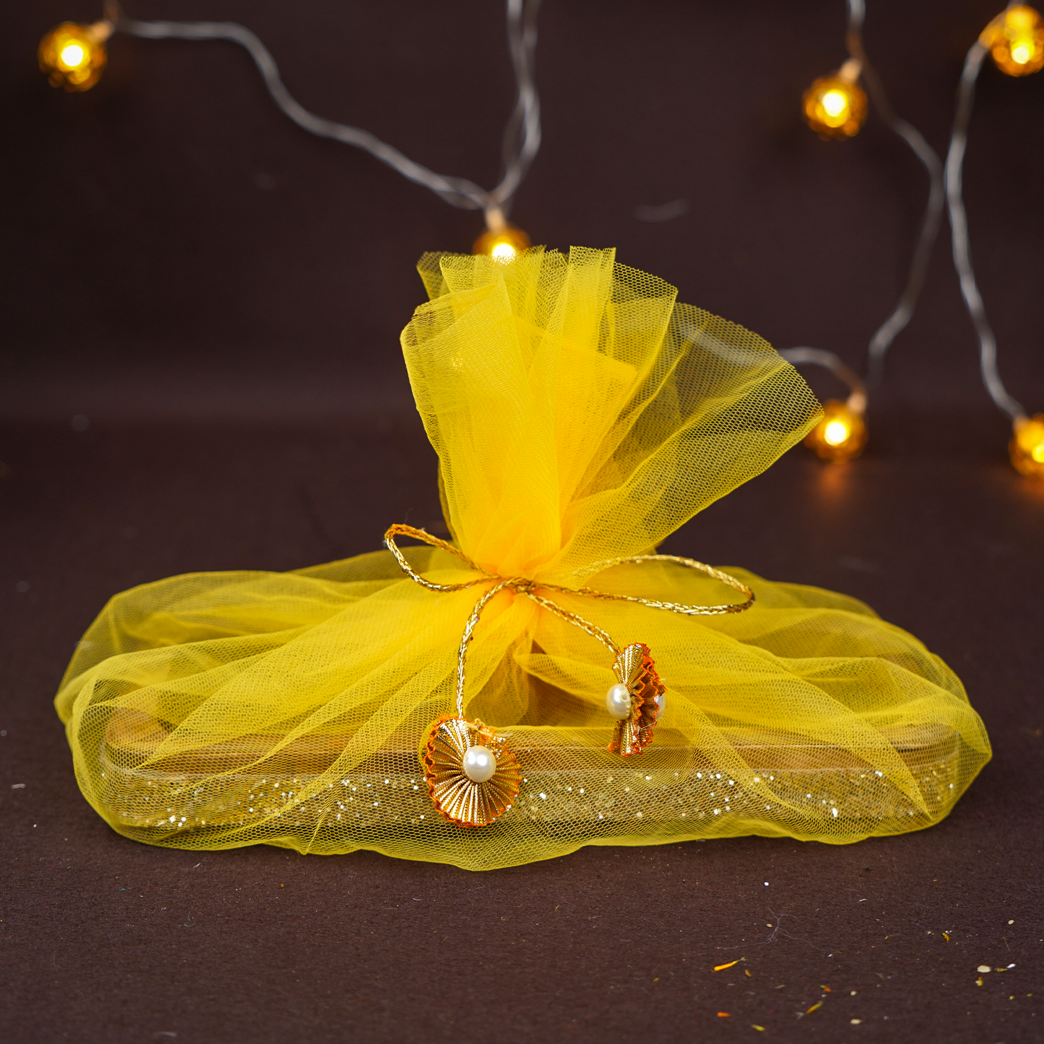 Festive Diwali Cracker Chocolate Gift Tray – Handcrafted Wooden Platter with Assorted Firecracker-Themed Chocolates, Terracotta Diyas, and Greeting Card