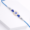 Square Dial Evil Eye Designer Rakhi