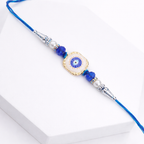 Square Dial Evil Eye Designer Rakhi