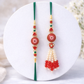 Red Evil Eye Protection Bhaiya Bhabhi Rakhi