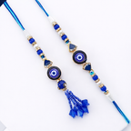 Evil Eye Bhai-Bhabhi Rakhi Lumba Set