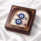 Evil Eye Pearl Bhaiya Bhabhi Rakhi Bracelet Set