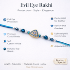 Triangular Dial Evil Eye Designer Rakhi