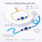 Blue Druzy Hamsa Bracelet