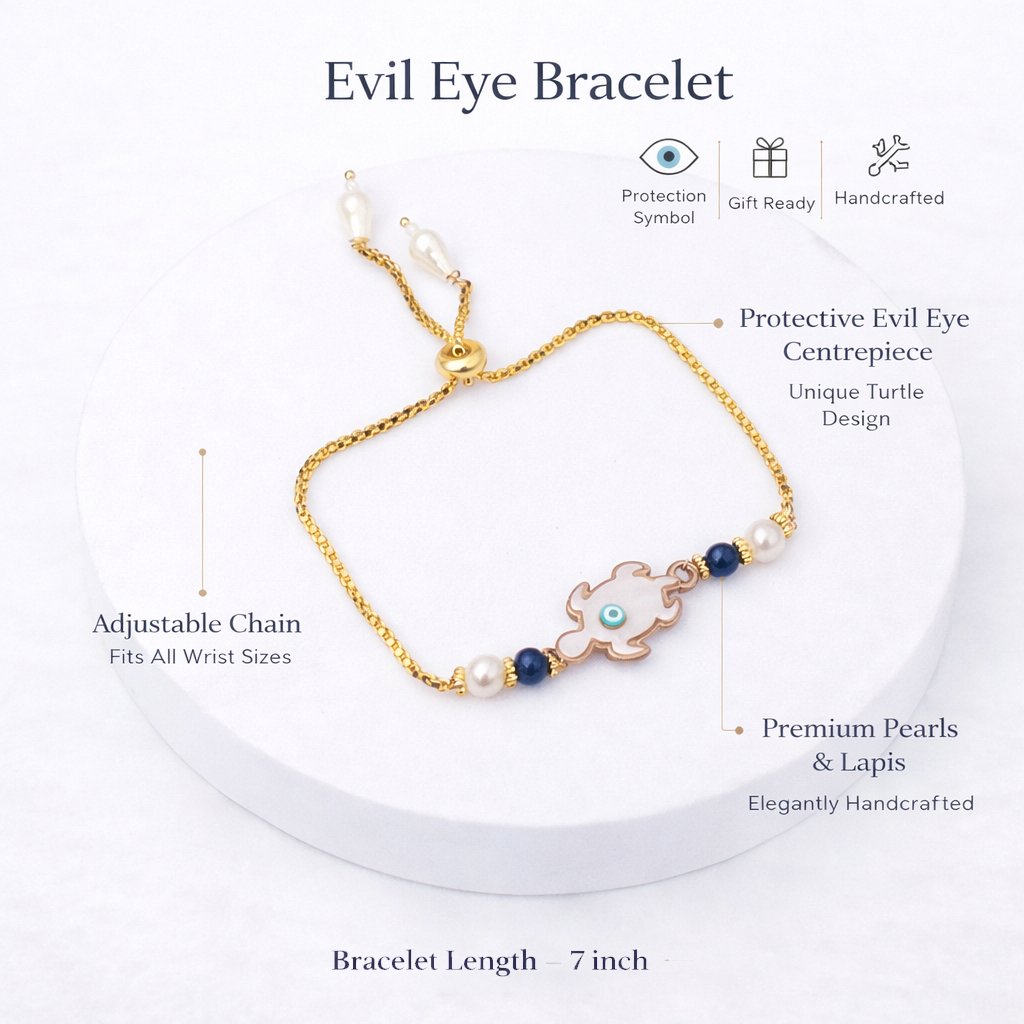 Tortoises Evil Eye Bracelet