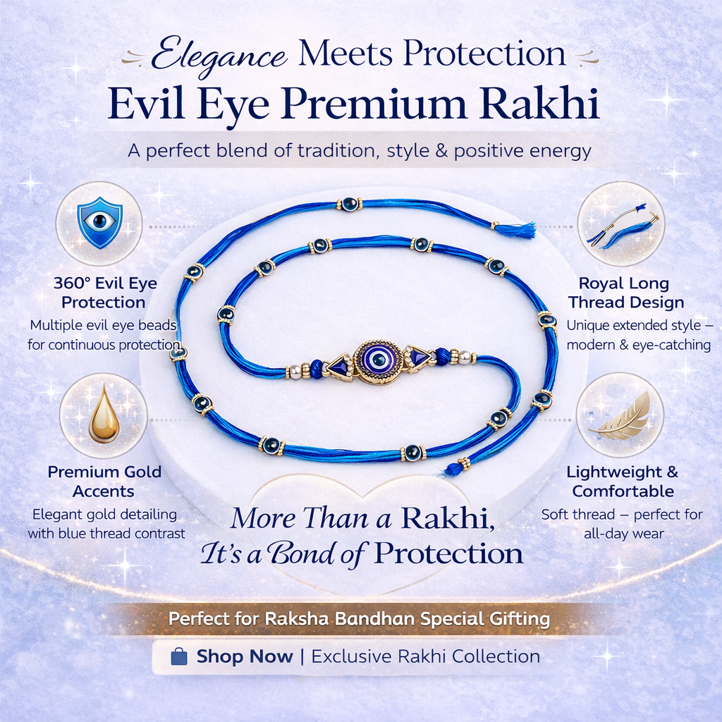 MyRoyals Bead and Stone Center Rakhi