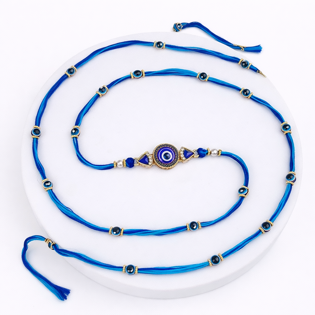 MyRoyals Bead and Stone Center Rakhi