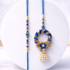 Evil Eye Bhai-Bhabhi Rakhi Set with Wreath Lumba