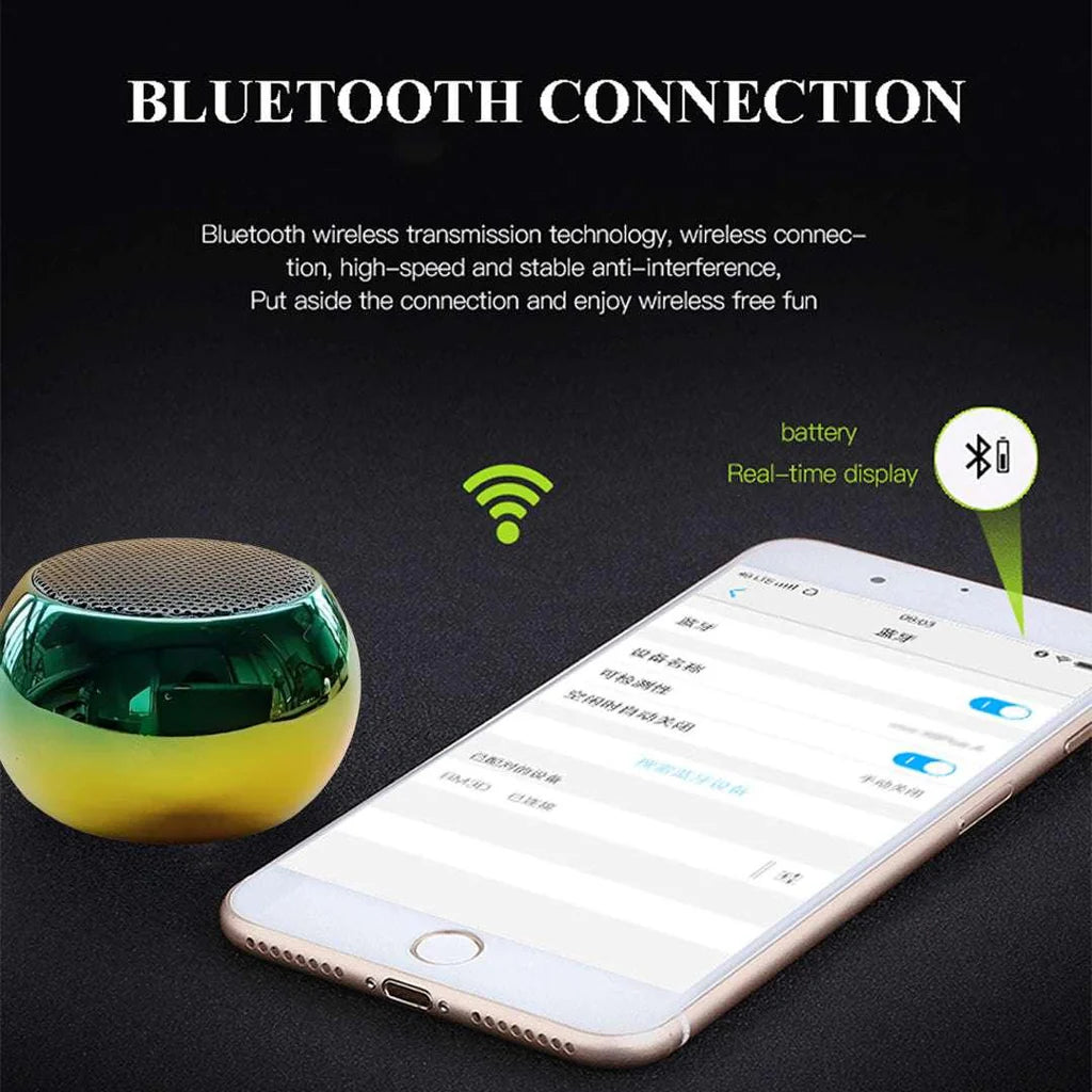 TecSox Mini Bluetooth Speaker – 360° Crystal Clear Sound & Deep Bass