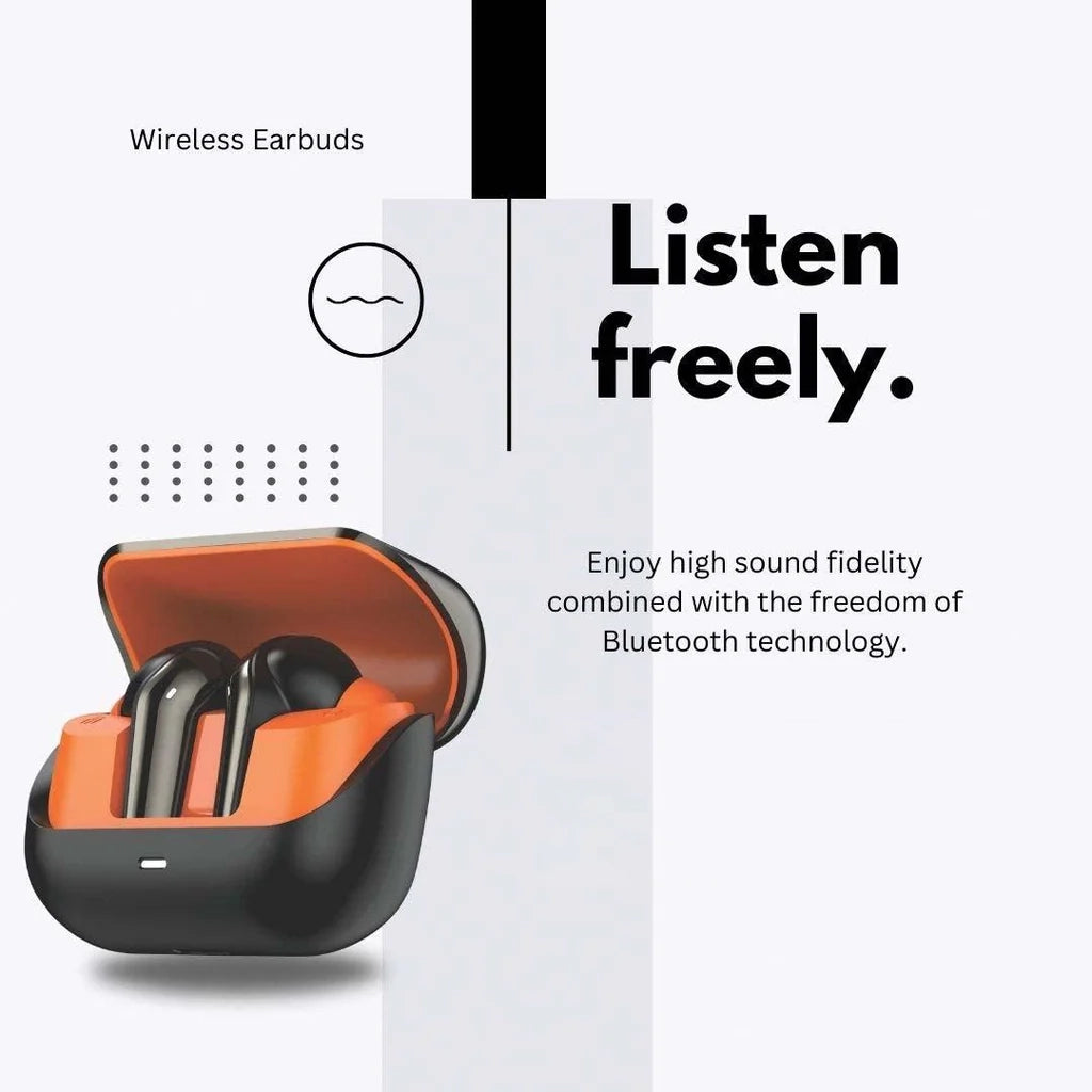 Wireless Earbuds – High-Fidelity Sound & Ergonomic Comfort