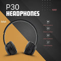 P30 Bluetooth Headphones – Powerful Audio, Deep Bass & IPX6 Water Resistance