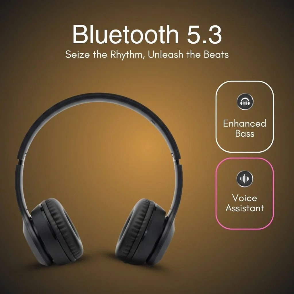 P30 Bluetooth Headphones – Powerful Audio, Deep Bass & IPX6 Water Resistance