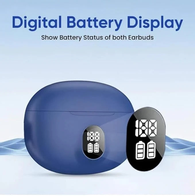 Pro-Series Wireless Earbuds – HD Stereo Sound & Smart LED Battery Display