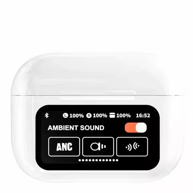 Air Earbuds Pro – Smart Touch Display with Active Noise Cancellation (ANC/ENC)