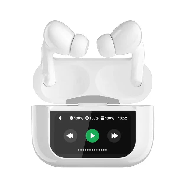 Air Earbuds Pro – Smart Touch Display with Active Noise Cancellation (ANC/ENC)
