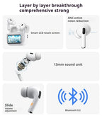 Air Earbuds Pro – Smart Touch Display with Active Noise Cancellation (ANC/ENC)
