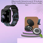 ID116 Bluetooth Smartwatch – Fitness Tracker & Multifunctional Data Cable Set