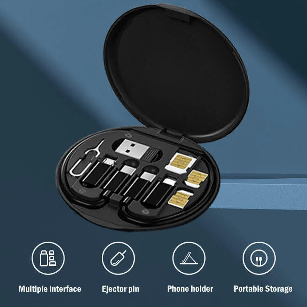 ID116 Bluetooth Smartwatch – Fitness Tracker & Multifunctional Data Cable Set