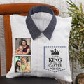 Personalized "King of Our Castle" Shirt Cushion – The Ultimate Father's Day Gift