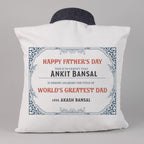 Personalized "King of Our Castle" Shirt Cushion – The Ultimate Father's Day Gift