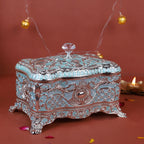 Exquisite German Silver Jewelry Box – Royal Antique Serving & Storage Chest
