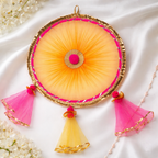 Royal Pink & Yellow Decorative Hanging