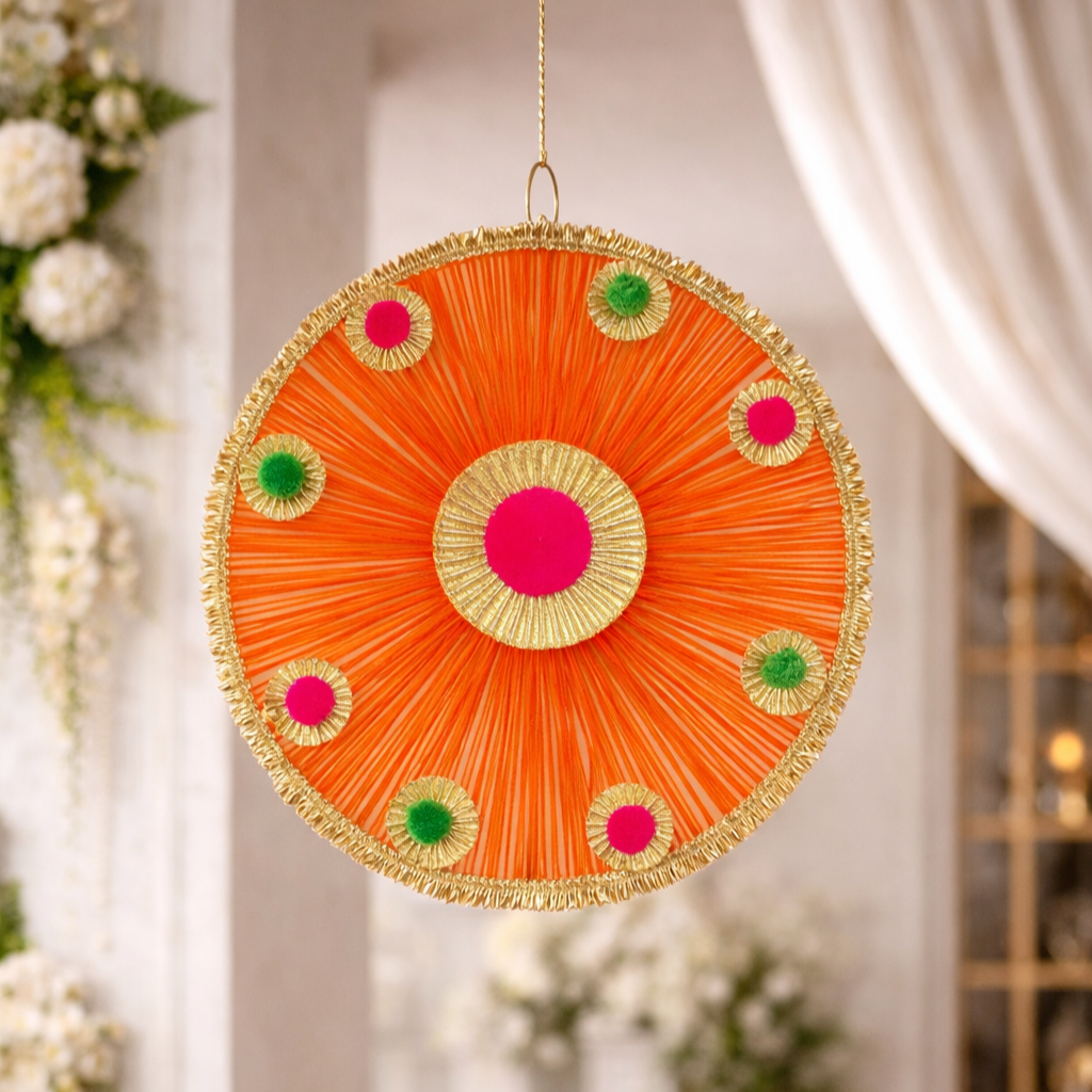Elegant Orange Festive Hanging Decor
