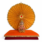 Temple Style Ganpati Aura Backdrop  Wall Hanging