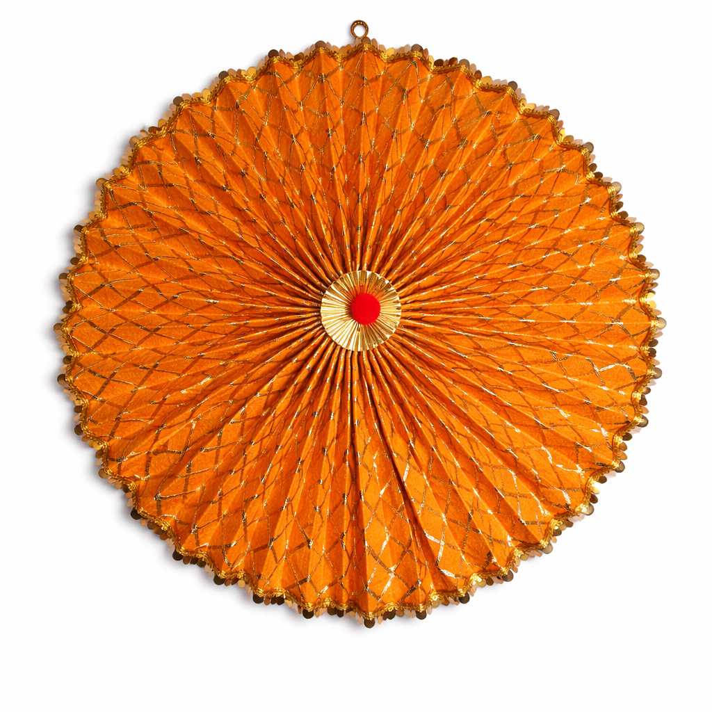 Temple Style Ganpati Aura Backdrop  Wall Hanging