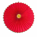 Vibrant Pink Ganesh Idol Backdrop Fan