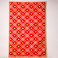 Premium Red Printed Pooja Backdrop | Mandir Decoration Cloth