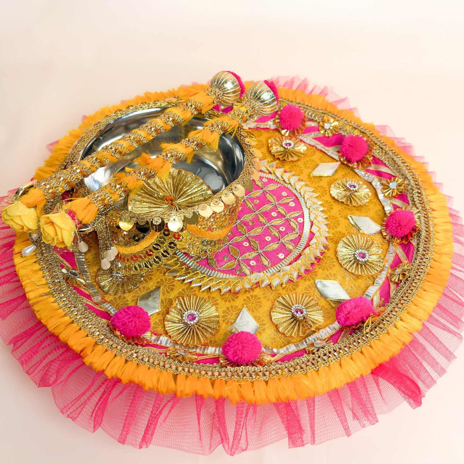 Royal Sunshine Glow Haldi Thali Set