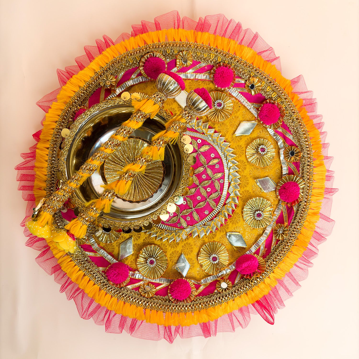 Royal Sunshine Glow Haldi Thali Set